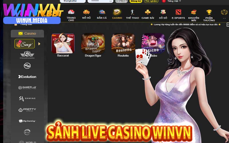 Casino nhà cái winvn cung cấp nhiều lựa chọn cho anh em bet thủ