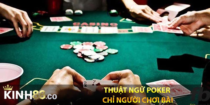 Thuật ngữ poker chỉ người chơi bài